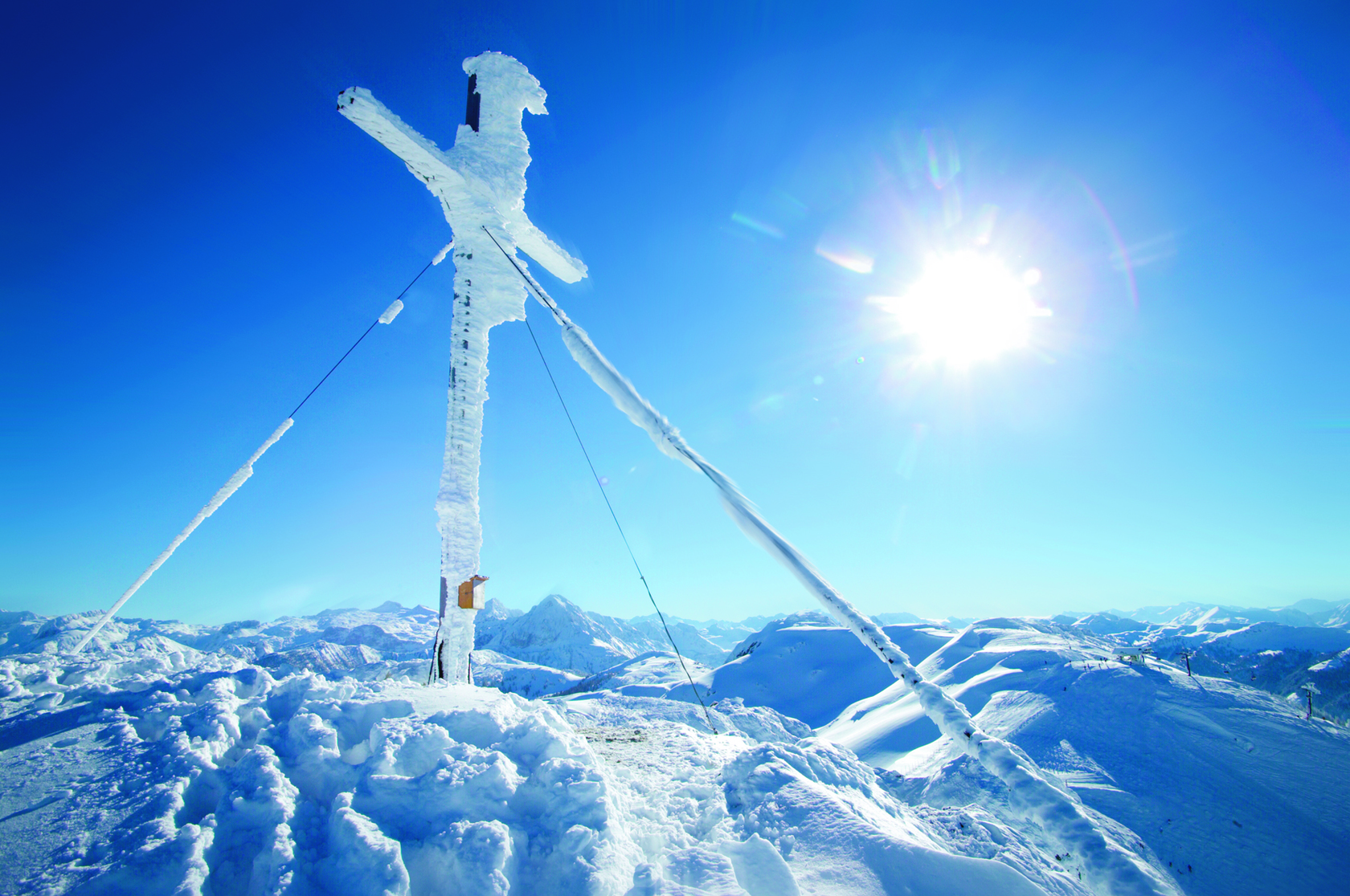 Flachau im winter - Gipfelkreuz